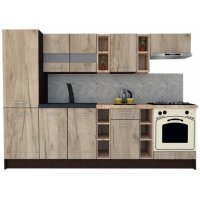 Bucatarie MARINA NEW 270 B Wenge / Decor K002